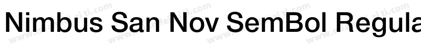 Nimbus San Nov SemBol Regular字体转换